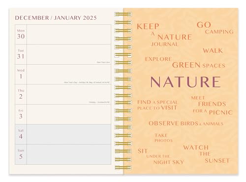 Portico Designs Ltd 2025 Flawsome Mindfulness and Wellness A5 Wiro Diary, Multicolour - Image 3