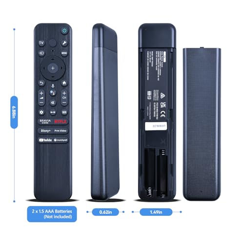Télécommande vocale Sony X77L de rechange pour TV Ultra HD 4K