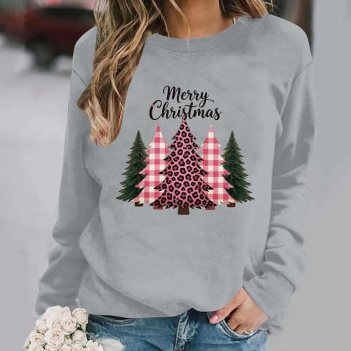 Christmas Sweatshirts for Women Long Sleeve Xmas Graphic shirts - image 2