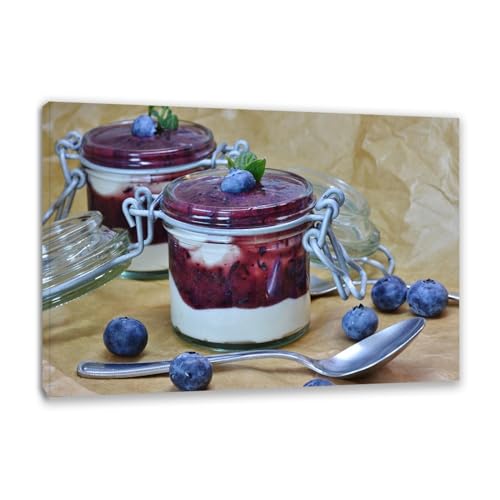 Tableau pour cuisine myrtilles pour sublimer votre coin repas avec une toile 30x45cm