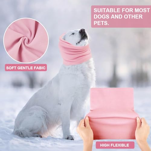 UEIOAVL Ohrenpflege für Hunde 2er-Pack beruhigende Ohrenschützer für Hunde, Lärmschutz, Fellpflege, Bad (lila rosa, Größe S)