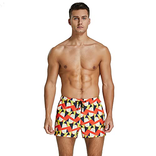 BEEMEN Men's swimming trunks, swimming trunks, swimming shorts, beach shorts, Triangle, S Short