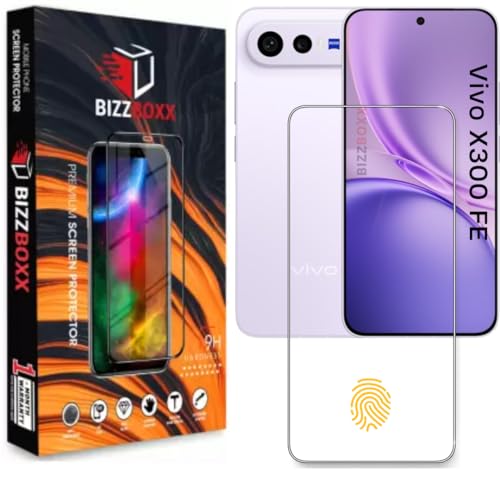 Image of Edge to Edge Tempered Glass Screen Protector Guard For vivo X300 FE 5G 5G - HD Clarity, Ultrasonic Fingerprint Working Screen Guard (For X300FE - 6.31 inch) With Installation Kit - Pack of 1