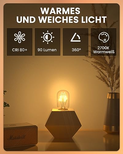 Bonlux Backofenlampe 300 Grad 10 Watt Salzlampe Glühbirne E14 Dimmbar kühlschranklampe Kühlschrankbirne Ofenlampe Ofenbirne Backofen Birne Mikrowellenbirne, Warmweiß 27000K, 220-240V, 10 Stück