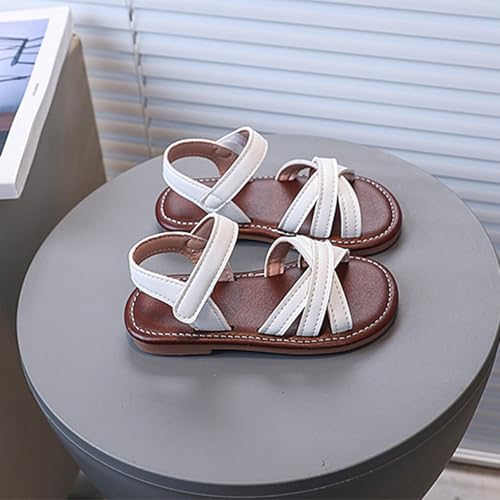 IWIHMIV Girls Platform Sandals Open Toe Comfortable Flat Soft Bottom Dress Sandals Non Slip Summer Beach Shoes4