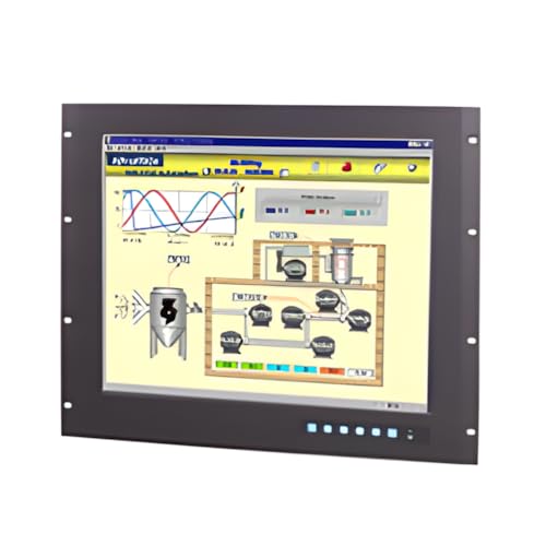 Image of FPM-3191G-R3BE 9U Rackmt 19 inch SXGA Ind. Monitor with Resistive Touchscreen, R:1280x1024, Direct-VGA and DVI Ports