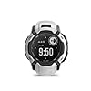 Garmin Instinct 2X Solar, Rugged GPS Smartwatch, Built-in Flashlight, Solar Charging Capability, Multi-Band GNSS, Whitestone