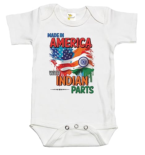 Baby Bodysuit - Made in America with Indian Parts Baby Clothes for Infants