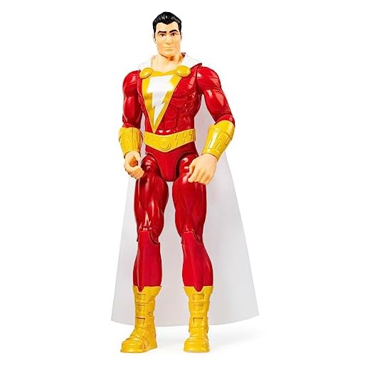 DC Comics - Shazam Figura 30 CM - Figura de Acción Articulada Shazam de 30 cm Coleccionable de la Película Shazam! - 6056780 - Juguetes Niños 3 Años +