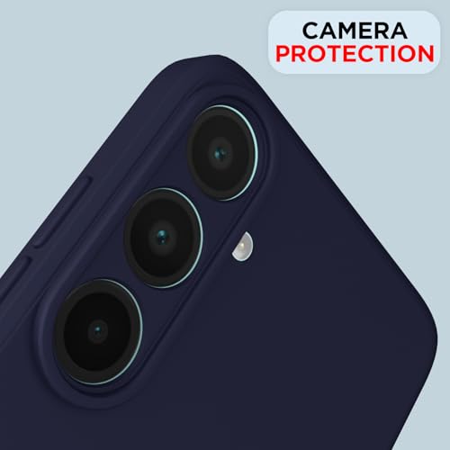 Image of Outlouders Back Cover for Samsung Galaxy M17 5G / A17 5G / F17 5G | Camera Protection | Durable Soft Matte Silicone Bumper Case (Blue)