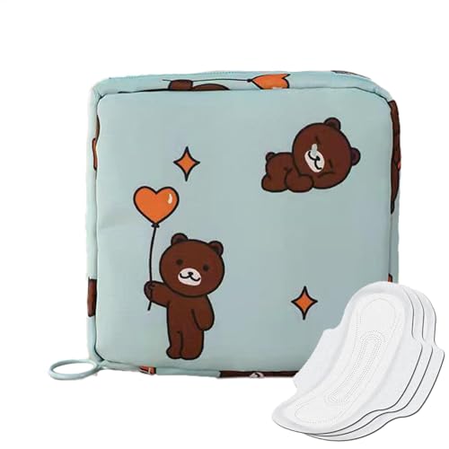 月経パッドバッグ - ティーンガールズ防水衛生ナプキンスストレージバッグ|フェミニンケア看護パッドは、ホテル、学校、仕事用の多機能ジッパーポーチる能力である私たちの衛生ナプキン収納バッグは、旅