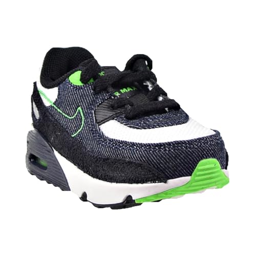 Nike Toddler's Air Max 90 LTR SE 2 Black/Obsidian-Scream Green (DN4378 001) - 73