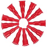 DEARMAMY Adaptador de Recarga de Gas Propano 12 Piezas Rojo, Conector Compacto para Estufa de Camping, Boquilla para Tanque Pequeño, Suministros para Tanques de Gas al Aire Libre