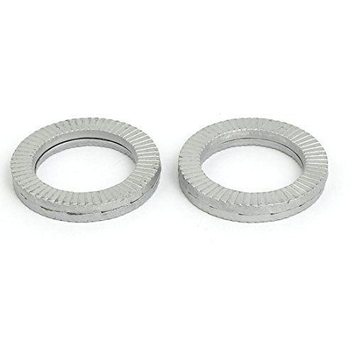 Aexit 28mm Inner Quality Parts Dia Carbon Steel Dacromet Coated Wedge Locking Washer 4 Pcs Model:40as136qo500