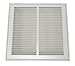 Return Air Filter Grille, 20x25 In, White