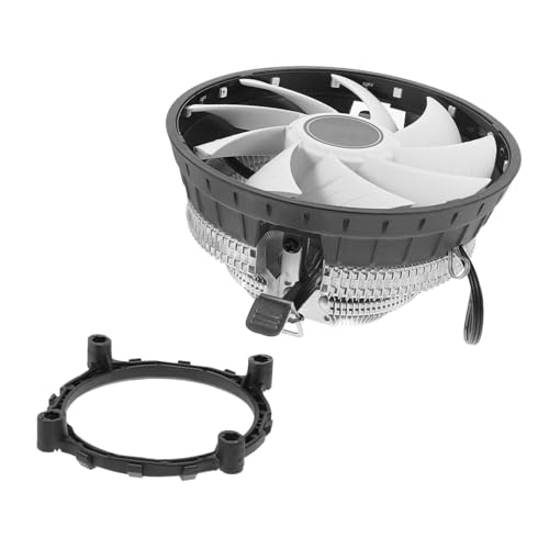 UKCOCO Colorful Light PC CPU Cooler Ultra Quiet Computer Cooling Fan High Speed Radiator Efficient Heat Dissipation Easy to Install for Desktop PC