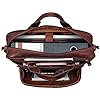 ROYALZ 'Chicago' Sac à Bandoulière en Cuir pour Ordinateur Portable 15,6 Pouces pour Homme Sac Messenger Grand Porte-Documents Sac à Main Business Vintage, Couleur:Marron Cognac Roma #4