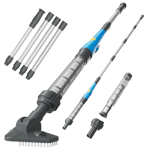 Aspirateur de Piscine sans Fil, Aspirateur pour Spa à Batterie Rechargeable, 45 mins de Autonomie, Nettoyeur Électrique pour Piscines Hors-Sol/Spas