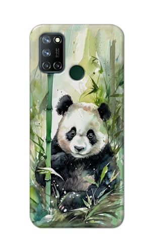 Image of Printed Hard Back Cover for Realme 7i Back Cover (Panda -J1) -190724(EA)