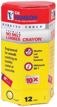 CH Hanson Marking Pencils, Crayons, and Markers 10385 Yellow Premier (Pack of 24)