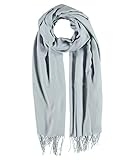 passigatti schal blau Schickes Basic Passigatti Schal women high rise,ca.50x200,Grau Damen