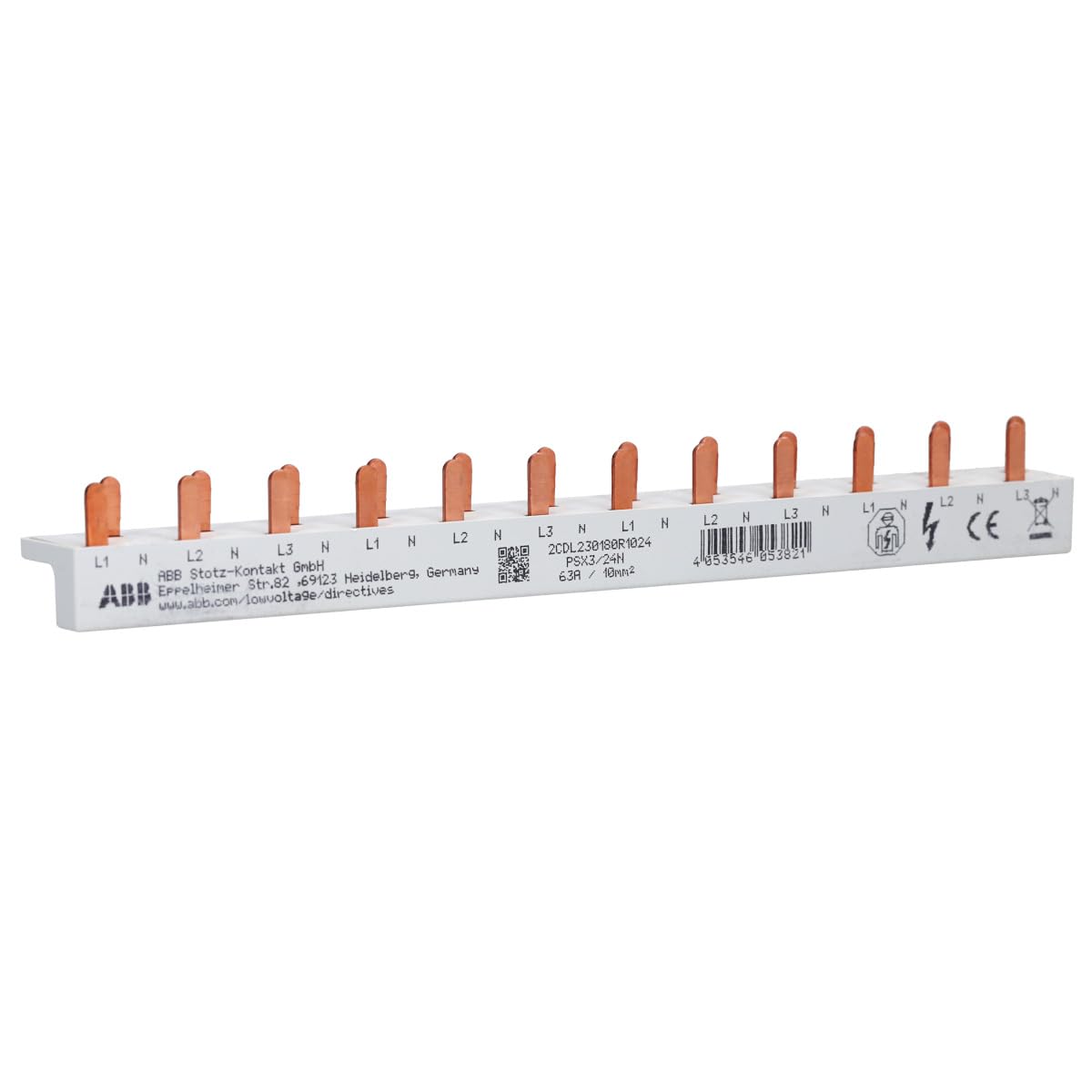 ABB FlexLine Set: 5x SX201-B16 Leitungsschutzschalter B + 1x SX203-B16 Leitungsschutzschalter B + 1x FX204 A-40A/0.03 FI-Schutzschalter + 1x PSX3/24N Phasenschiene