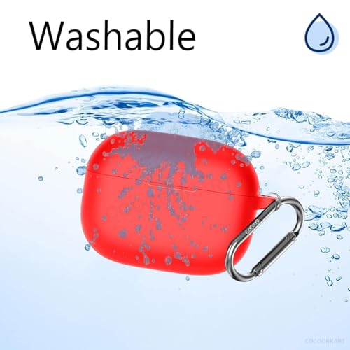 Image of Soft Silicone Case Cover for Realme Buds T310 | Buds N1 - Red