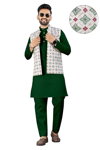Image of Trustous Traditional Men's Kurta Koti Set (3 PCS SET)