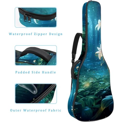 JRHEJTFZ Housse pour guitare acoustique de 1,9 cm d’épaisseur – Imperméable – Durable et élégant – Feuilles de dinde, Multicolore., 42.9×16.9×4.7 in, Motif imprimé tendance - Les Beatles, Paul McCartney, John Lennon, RIngo Starr, George Harrison JRHEJTFZ Housse pour guitare acoustique de 1,9 cm d'épaisseur - Imperméable - Durable et élégant - Feuilles de dinde, Multicolore., 42.9x16.9x4.7 in, Motif imprimé tendance – Image 5