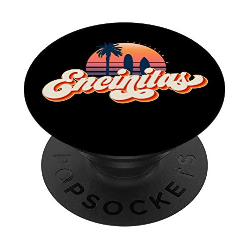 Retro Encinitas Merch 70s California Souvenir Sunset Surf PopSockets PopGrip Intercambiable