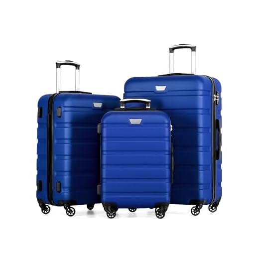 Coolife Lightweight 3-Piece Luggage Set