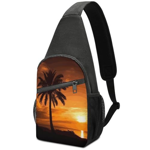 Morrales tipo sling para deportes y viajes unisex