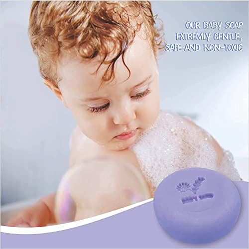 Relaxcation Baby Soap Bar With Lavender Essential Oils, Organic Chamomile Water And Moisturizing Shea Butter - Naturally Cold Processed In Usa - Gift For Newborns, Babys, Kids And Adults (3-Pack) #TOP3