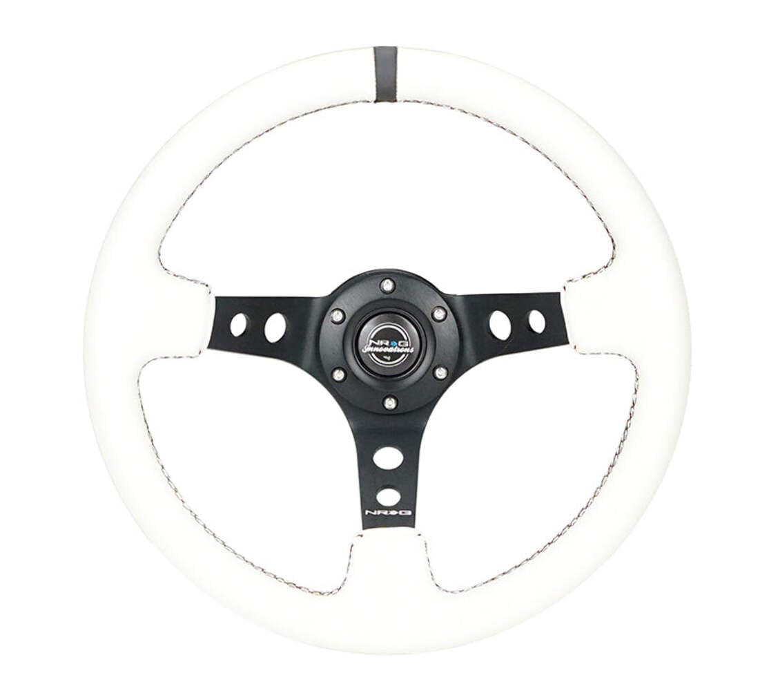 Amazon.com: NRG Innovations NRG-RST-006BK-WT-B Reinforced Steering