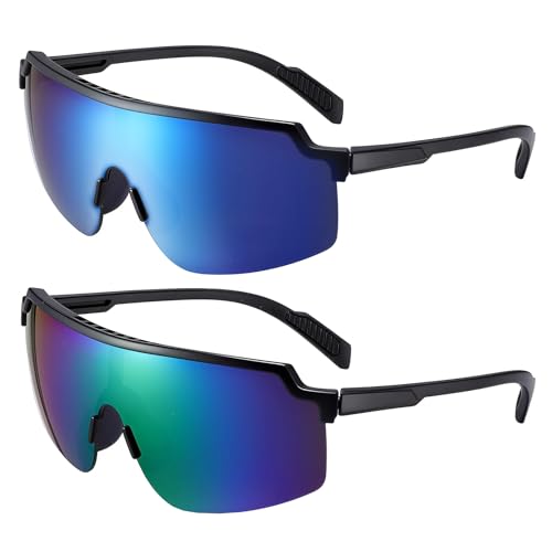 2-Pack Wraparound Shades for Eyeglass Wearers