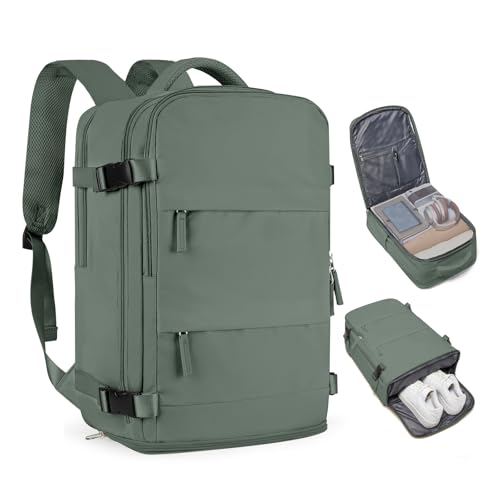 Image of coofay Large Travel Backpack For Women Men Airline Approved Carry On Backpack Flight Approved Waterproof Sports Luggage Backpack Casual Daypack Small Hiking Backpack