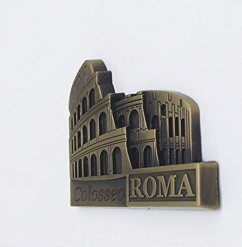Imán Decorativo Metal Roma Coliseo 3D 7x6 cm miniatura 5