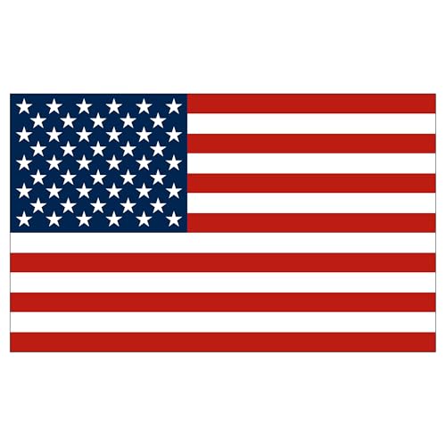 Image of US United States of America USA Flag Car Truck Window Decal Sticker Patriotic Auto Bumper Vinyl for Car Truck (3x5 Inch)