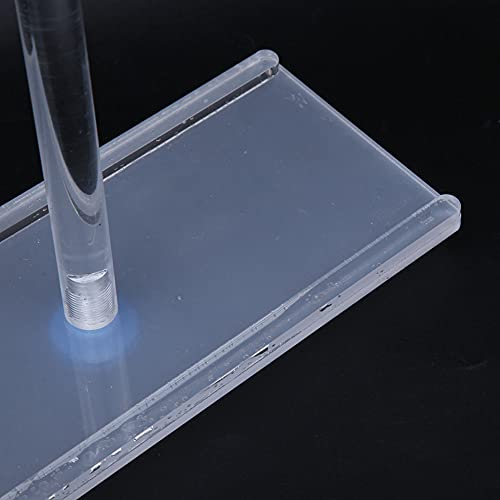 Miniatura 9 de Soporte de embudo de vidrio de 4 agujeros, altura ajustable, soporte de embudo de plexiglás, estante de embudo de laboratorio