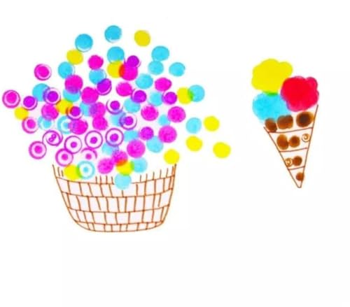 Image of DearJoy Super Dot Markers Toddlers Kids 8 Colors Jumbo 20ml Water Based Non Toxic Fun Preschool Crafts Art Supplies Washable (Multicolor)