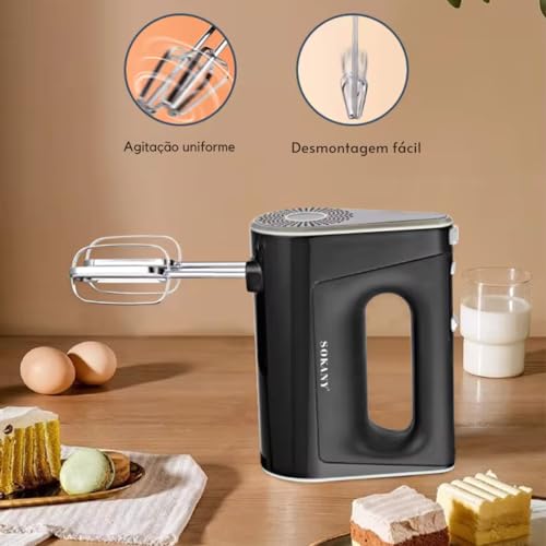 Mixer Multifuncional Batedeira De Mão Elétrica 800W 4 Em 1 Misturador Batedor 110V