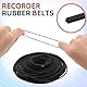 100 Stück Vierkantriemen für Kassettenmaschine, Recorder Gummiriemen 26-120 mm Universal Square Cassette Machine Belt Kassettenrecorder Reparatur für Recorder Walkman Repeater, 1 mm Breite