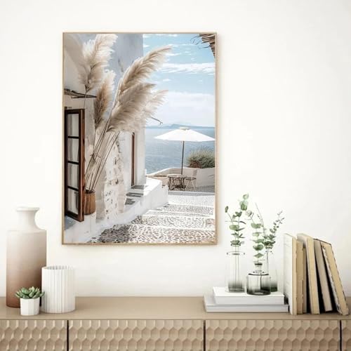 Paysages grecs en affiche moderne pour décorer un salon lumineux