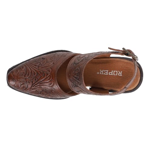 ROPER Women's Dianna Tooled Snip Toe Mule Western Boot4