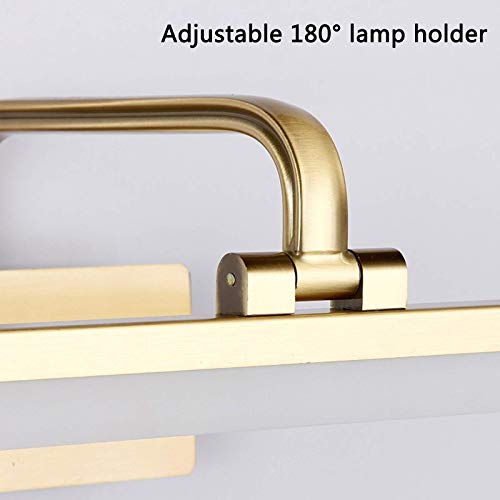 Eclairage tableau LED doré avec tête orientable à 180 degrés 16W - 2