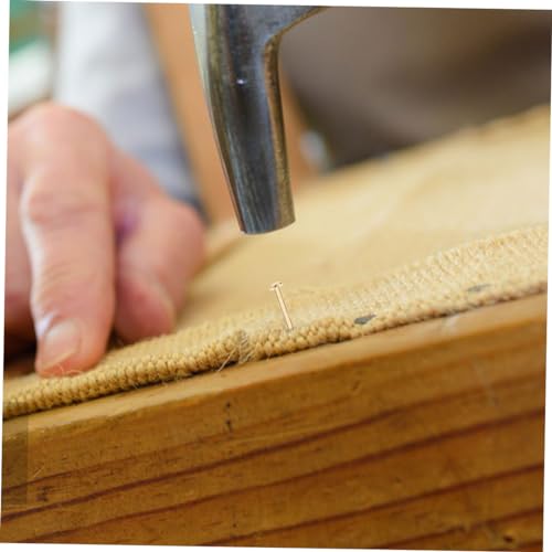Head Copper Nails 200Pcs Golden Strong Sharp for Furniture Repair miniatura 5