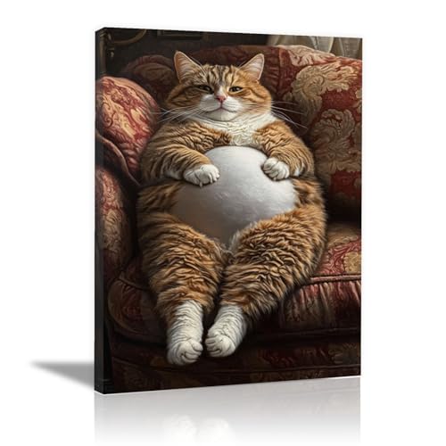 Impression photo animaux sur toile pour habiller un grand mur vide tableau chat