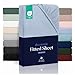 Dreamzie Fitted Sheet 80 x 200 cm for Thick Mattresses up to 33 cm – 100% Polyester Microfibre – Blue Certified Chemical Free (Oeko Tex), Fitted Sheet with Full Elastic