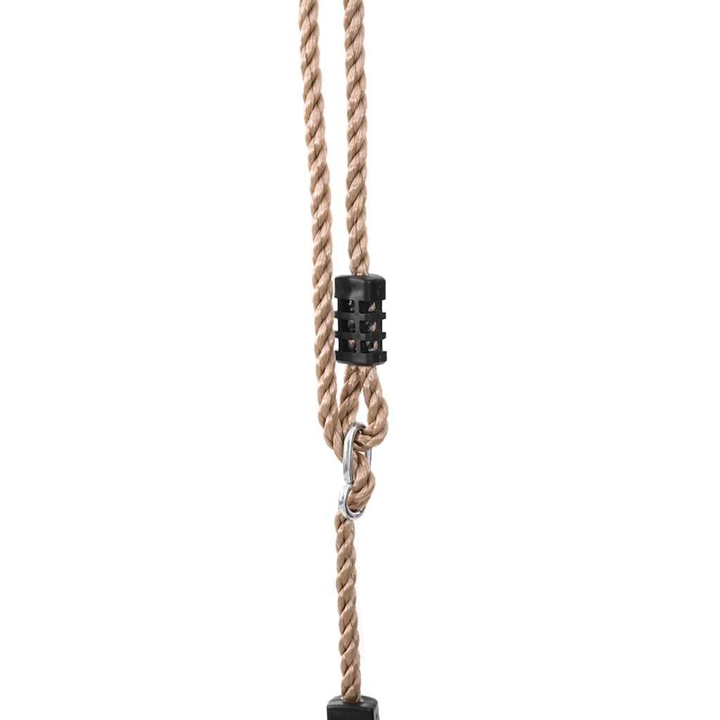 Set di due sedie a dondolo con asta trapezoidale, struttura in acciaio laccato, 273,5 x 185 x 185 cm, giocattolo da giardino per bambini, favorisce il movimento, l'equilibrio e la