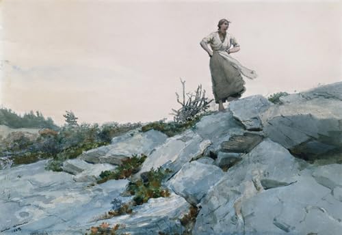 Affiche le ramasseur de pédés Winslow Homer : sublimez un grand mur vide avec cette toile 60x90